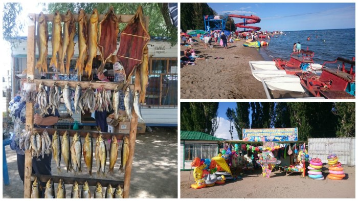 Issyk Kul Kirgistan baden Tretboote Zentralasien Wasserrutsche Reise Reiseblog